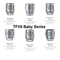 Smok TFV8 Baby Tank Coils X4