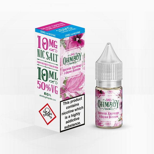 Ohm Boy Volume II Salts - Rhubarb, Raspberry & Orange Blossom